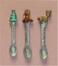 Silver Christmas Spoon Set