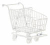 EIWF175 White Metal Shopping Cart