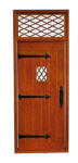 JBM JJD9081 Planked Door w transom