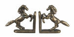 S1517A Brass Horse Bookends
