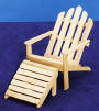 AZT4216 Adirondack Chair w/ottoman 
