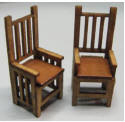 QS334 Mission styke arm chairs