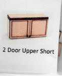 QS 2 door upper cabinet short