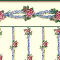 0271s Ribbons & Roses Yellow - Stripe