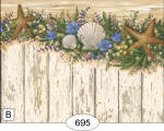 IB 695B Seashell Garland Blue