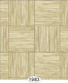 1983 Grasscloth Parquet Tile  - Beige