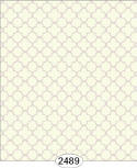 IB 2489  Cozy Cottage Lattice - Purple on Cream