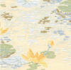 MG145D24 - Wallpaper Lilly Pads- Yellow-Blue