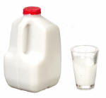 FA11103 Gal. of mile w/glass of milk